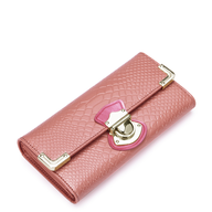surplus pink snake skin wallet